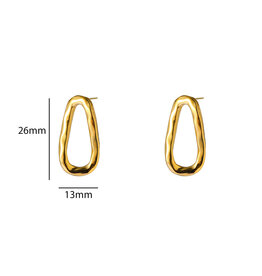 Go Dutch Label D&E | Open oval stud