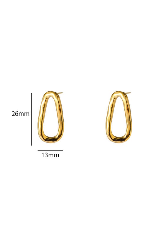 Go Dutch Label D&E | Open oval stud