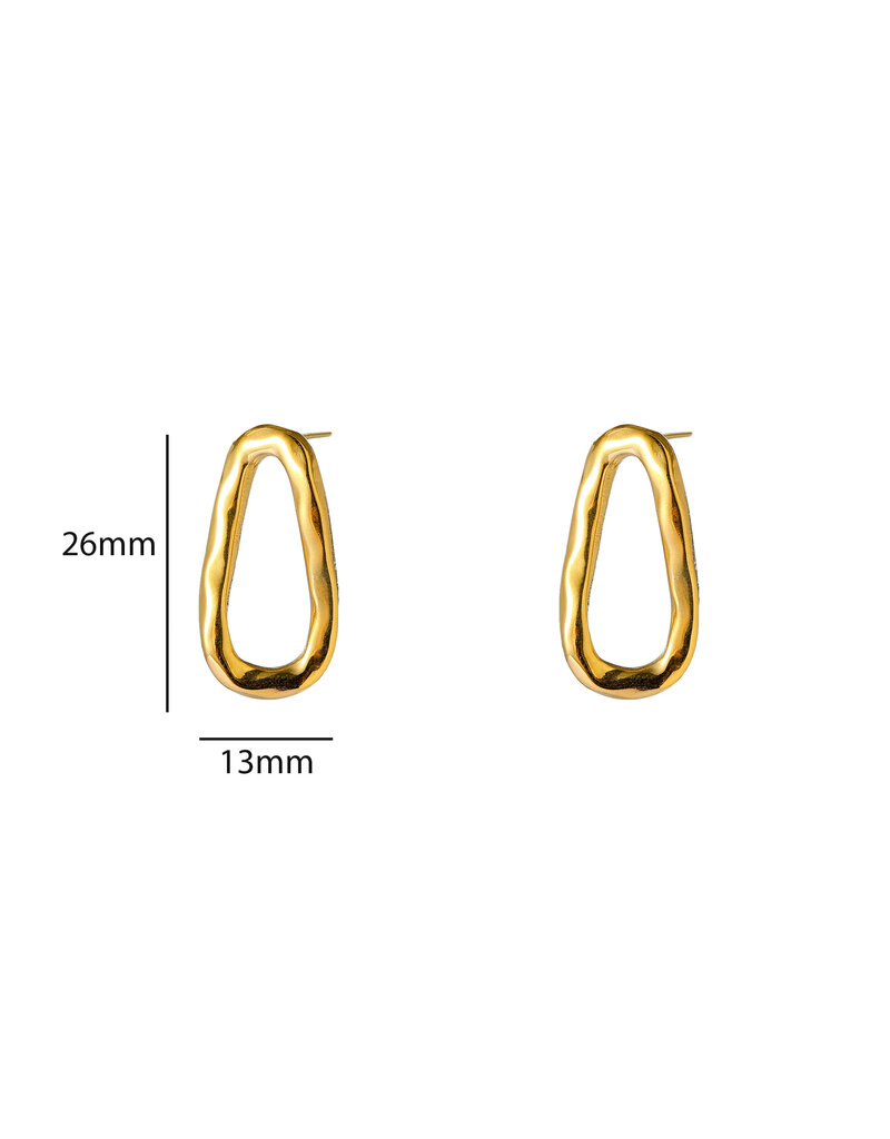Go Dutch Label D&E | Open oval stud