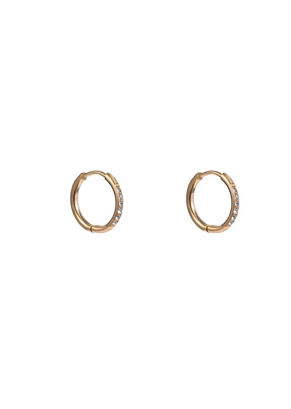 Go Dutch Label D&E - Sparkle Hoop 15mm - goud