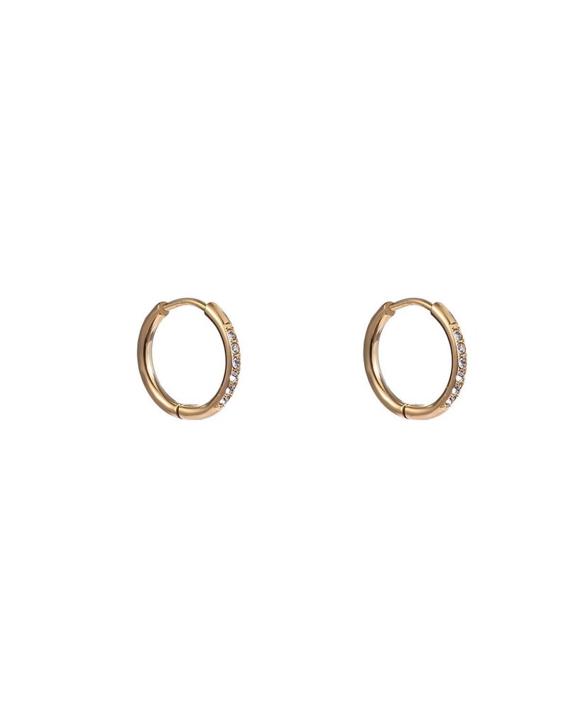 Go Dutch Label D&E - Sparkle Hoop 15mm - goud