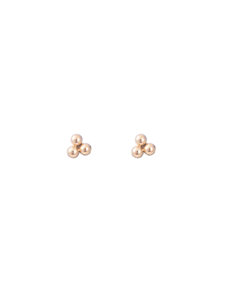 Go Dutch Label D&E | Drie bolletjes studs - goud