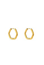 Go Dutch Label D&E - Octagon hoop - goud