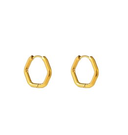 Go Dutch Label D&E - Octagon hoop - goud