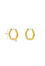 Go Dutch Label D&E - Octagon hoop - goud