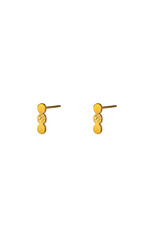 Go Dutch Label D&E - Triple plate stud - goud
