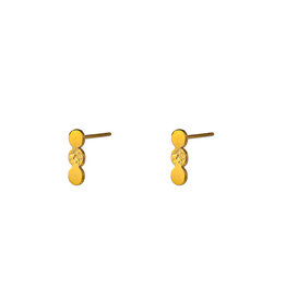 Go Dutch Label D&E - Triple plate stud - goud