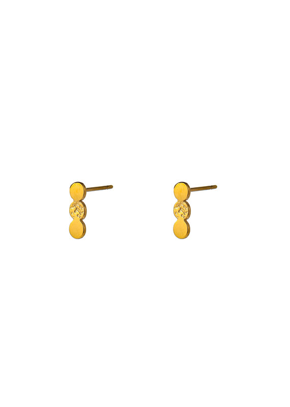Go Dutch Label D&E - Triple plate stud - goud