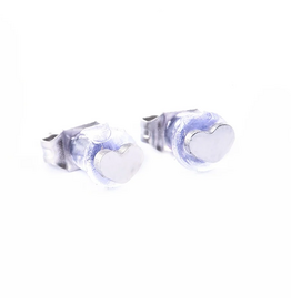 Go Dutch Label D&E | Heart studs - zilver