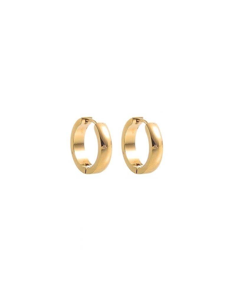 Go Dutch Label D&E - Straight sided hoop 18mm - goud
