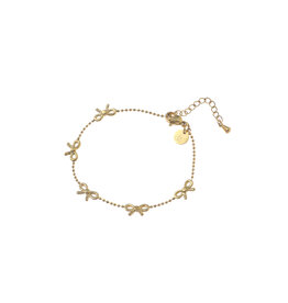 Go Dutch Label D&E | Mini bow bracelet - goud