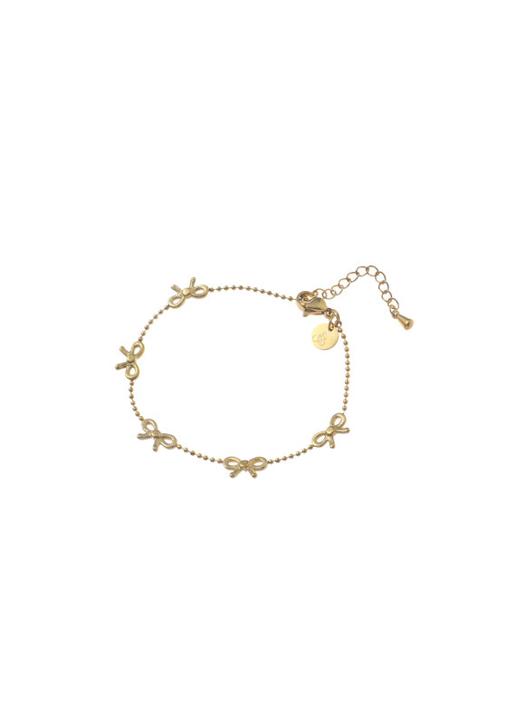 Go Dutch Label D&E | Mini bow bracelet - goud
