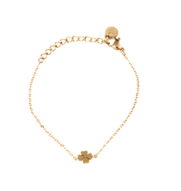 Go Dutch Label D&E - Small clover bracelet - gold