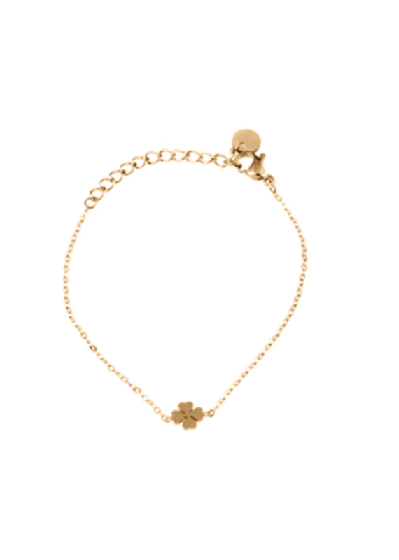 Go Dutch Label D&E - Small clover bracelet - gold