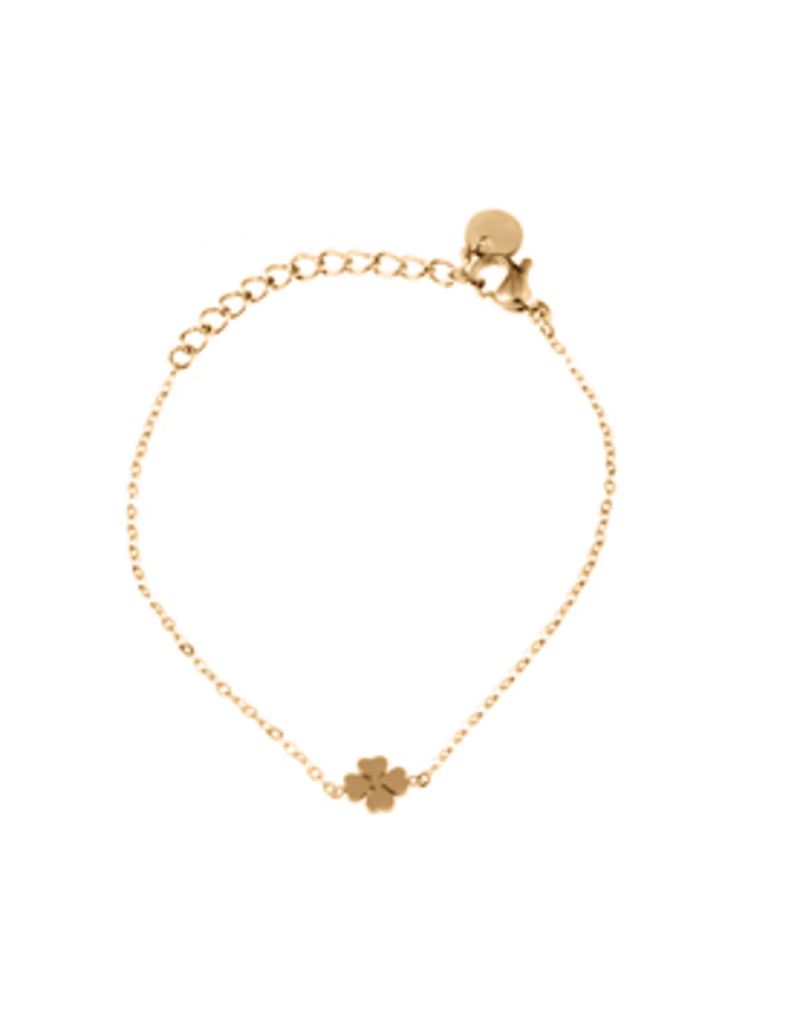Go Dutch Label D&E - Small clover bracelet - gold