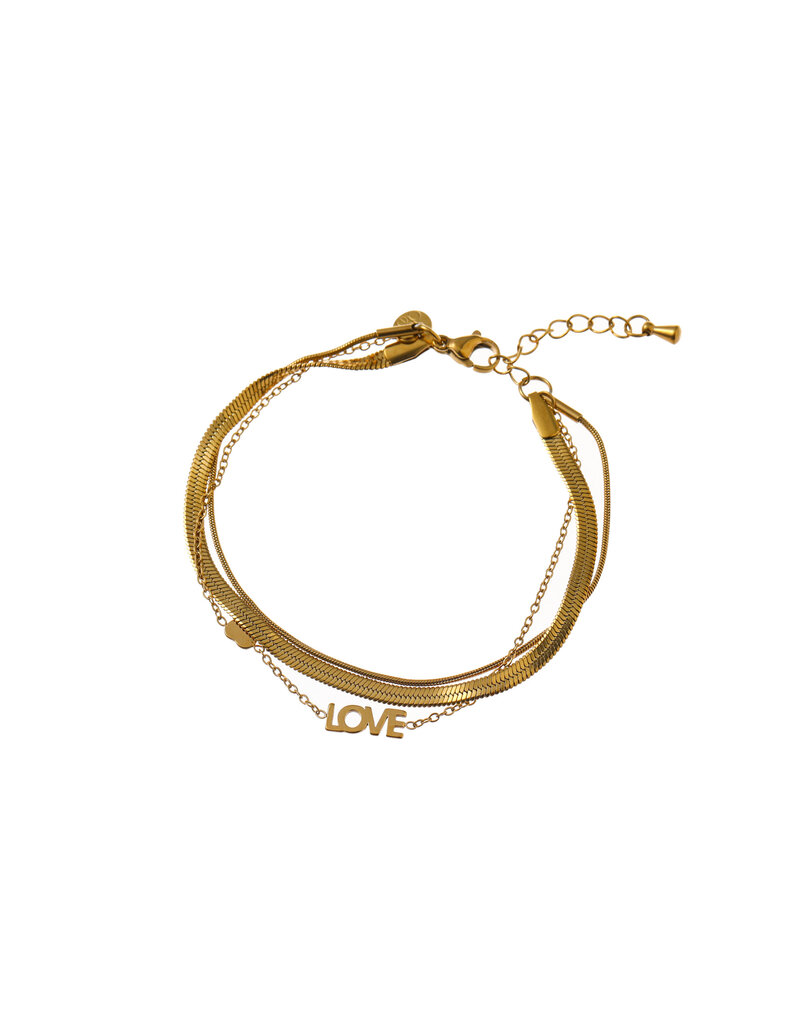 Go Dutch Label D&E | Triple love bracelet
