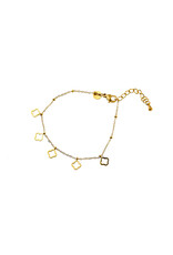 Go Dutch Label D&E | Fine open clovers bracelet