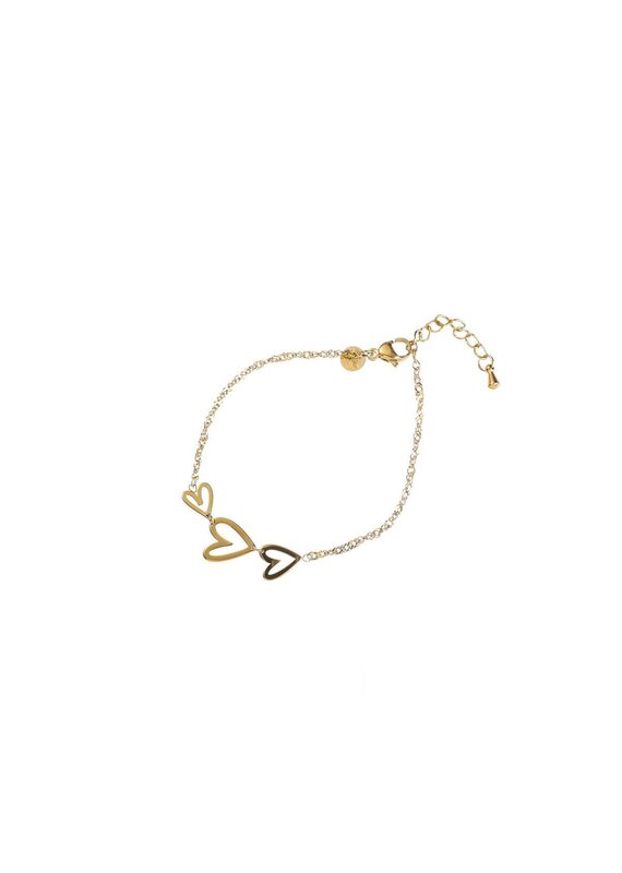 Go Dutch Label D&E - Heart Wave Bracelet