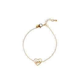 Go Dutch Label D&E | LOVE bracelet - goud