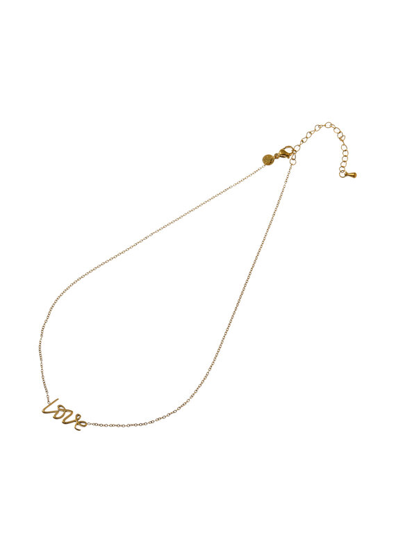 Go Dutch Label D&E | Written love necklace