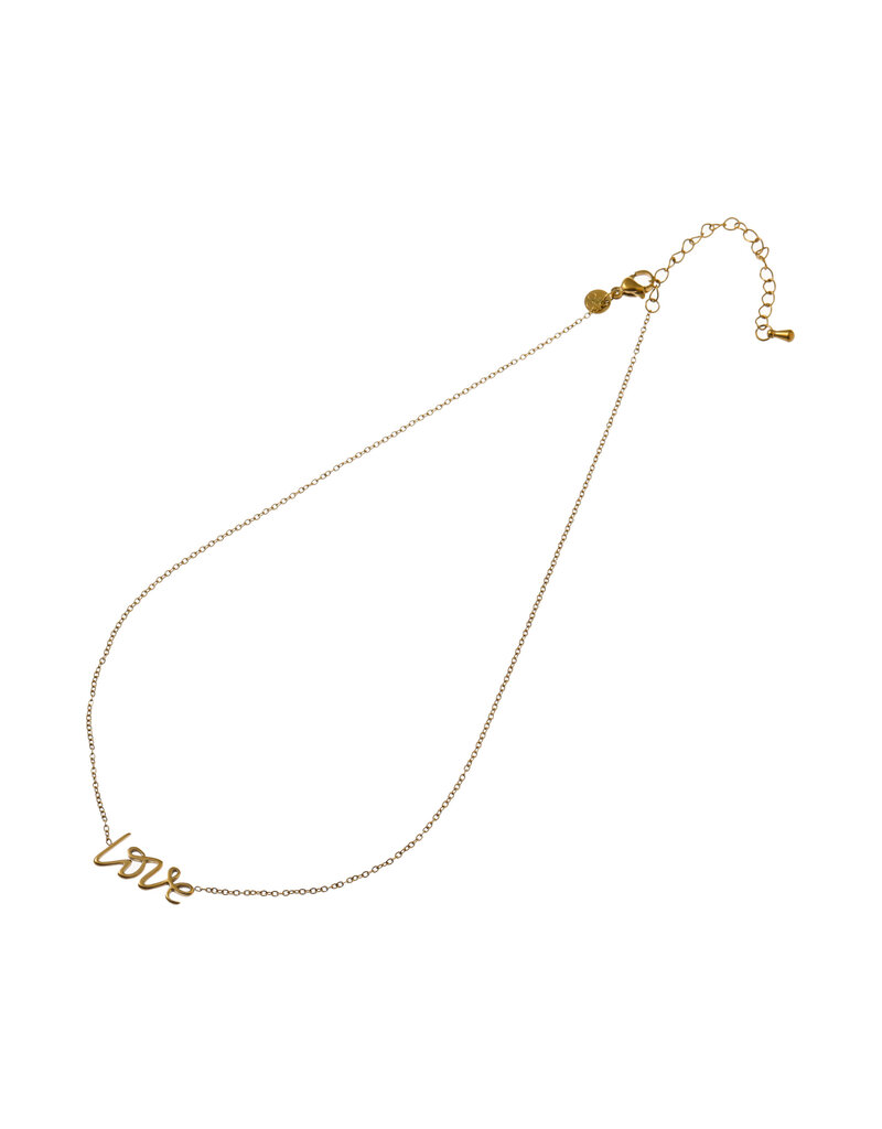 Go Dutch Label D&E | Written love necklace