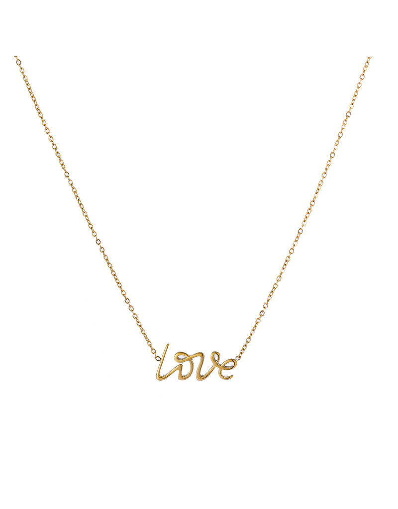Go Dutch Label D&E | Written love necklace