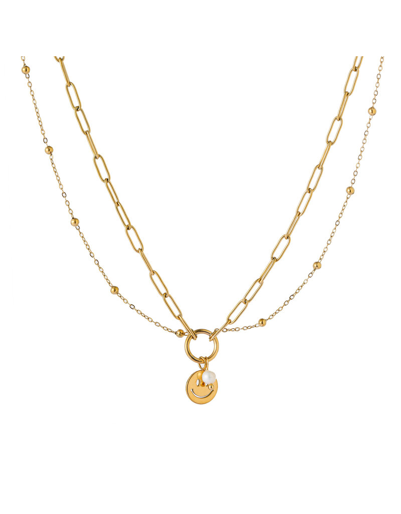 Go Dutch Label D&E | Smily ring necklace