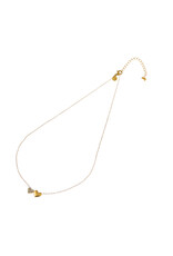 Go Dutch Label D&E | Double sparkly hearts necklace