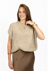 21Jewelz Knitted spencer - beige