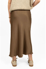 21Jewelz Satijnlook midi rok - camel