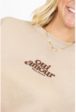 21Jewelz "Oui Amour" sweater - taupe