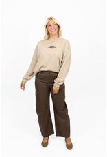 21Jewelz Ballon pantalon met elastiek - donkerbruin