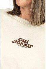 21Jewelz "Oui Amour" sweater - ecru