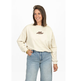 21Jewelz "Oui Amour" sweater - ecru