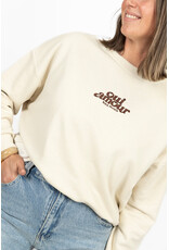 21Jewelz "Oui Amour" sweater - ecru