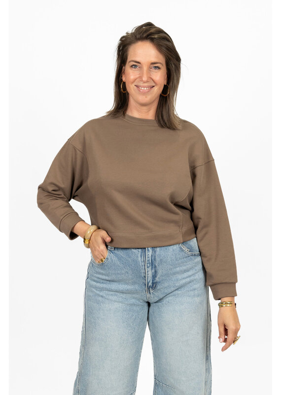 21Jewelz Basic sweater - taupe