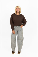 21Jewelz Basic sweater - bruin