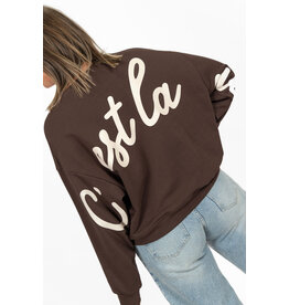 21Jewelz C'est la vie sweater - bruin