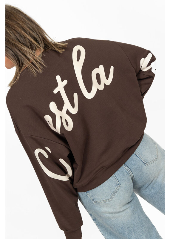 21Jewelz C'est la vie sweater - bruin