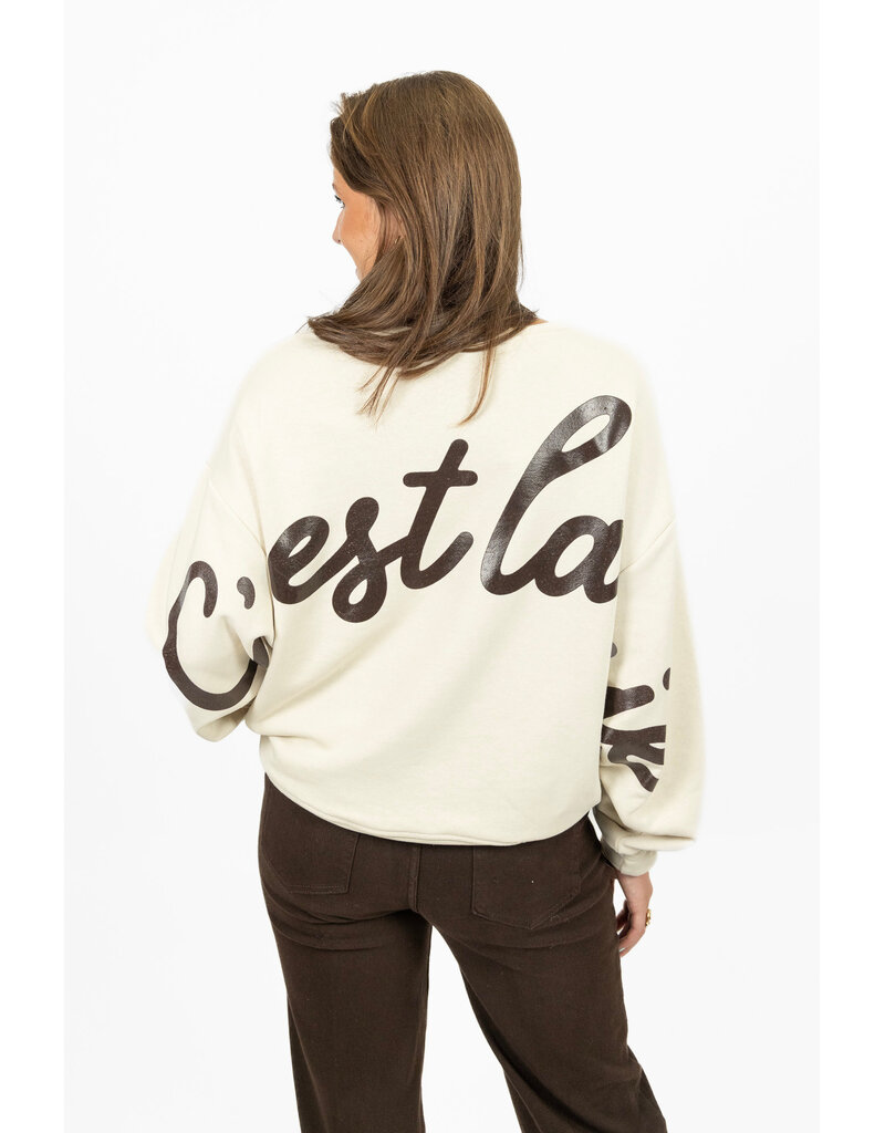21Jewelz C'est la vie sweater - beige