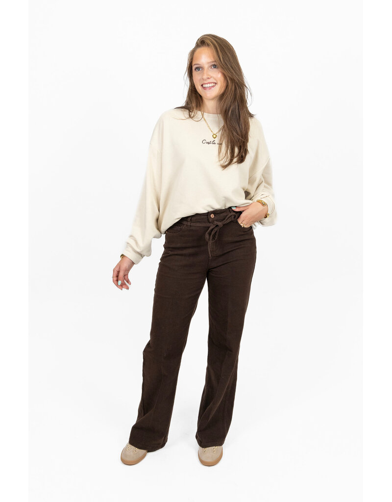 21Jewelz Jeans met ceintuurtje - donkerbruin