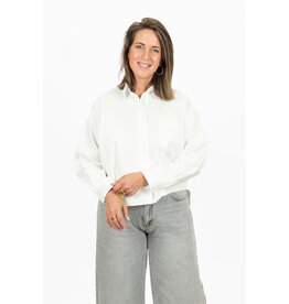 21Jewelz Oversized blouse met zakje - wit