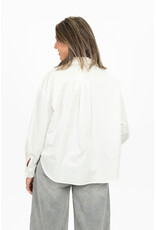21Jewelz Oversized blouse met zakje - wit