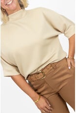 21Jewelz Sweatshirt met hoge hals - lichtbeige