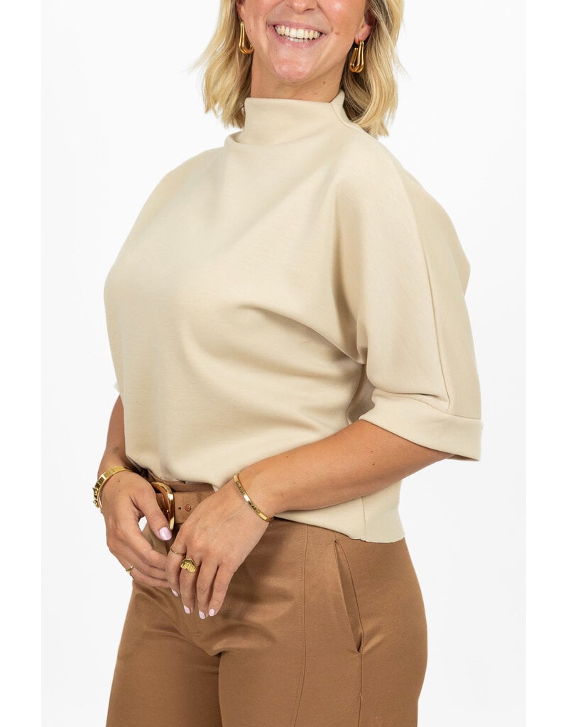 21Jewelz Sweatshirt met hoge hals - lichtbeige