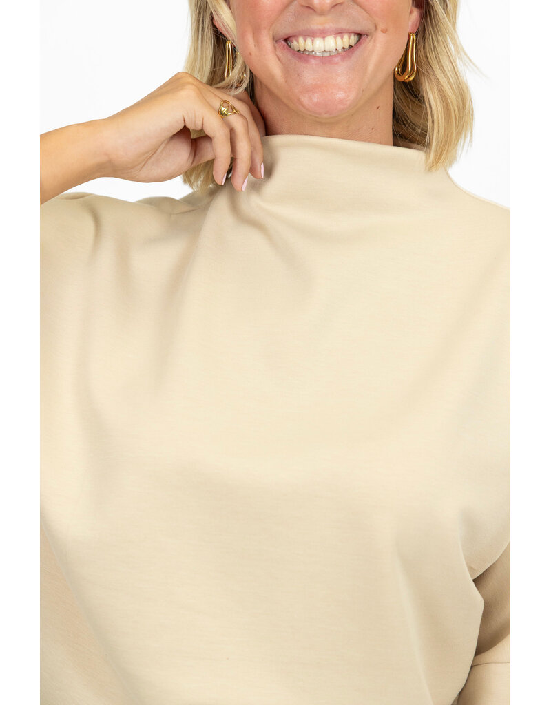 21Jewelz Sweatshirt met hoge hals - lichtbeige