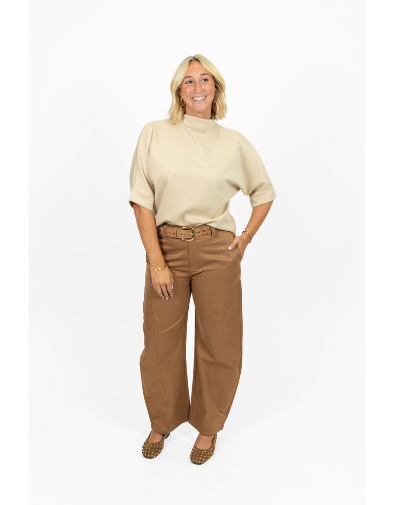 21Jewelz Sweatshirt met hoge hals - lichtbeige