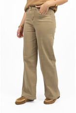 21Jewelz Stretch wide leg jeans - washed beige