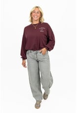 21Jewelz "La vie est belle" sweater - bordeaux
