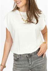 21Jewelz Mouwloze top met elastiek - wit